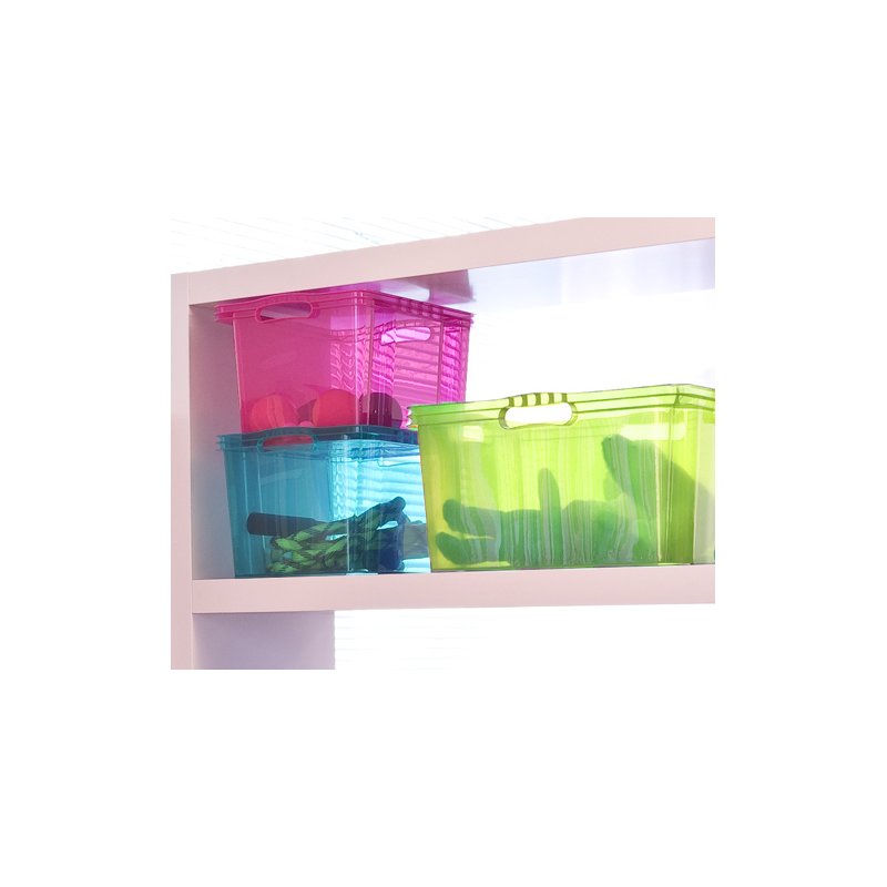 keeeper boîte de rangement Français, 24 litres, gris cristal, 43×35×23 cm
